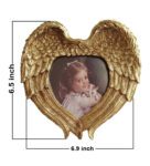 Gold Metal Wings Design Premium Luxury Table Photo Frame