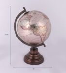 Gold Plastic Geographical Map Table Globe