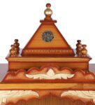 Sacred Pooja Mandir Without Door Big Size In Teak Gold