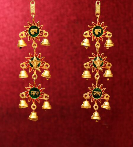 Golden Aluminium Shubh Labh Bell Hanging Bell