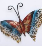 Golden Iron Butterfly Set Of 5 Metal Wall Art