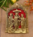 Golden Metal 8.5 Inches Ram Darbar Hanging