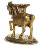Golden Horse Candle Stand Metal Candle Holder