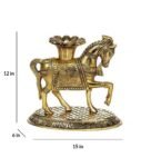 Golden Horse Candle Stand Metal Candle Holder