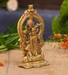 Golden Metal 9.5 Inches Lord Tirupati Balaji Statue