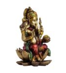 Golden Polyresin 6.6 Inches Ganesha Idol Statue
