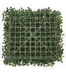 Plastic Green Decorative Eucalyptus Boxwood Wall Mat Set Of 3 Artificial Plants