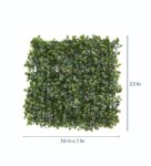 Plastic Green Decorative Eucalyptus Boxwood Wall Mat Set Of 3 Artificial Plants