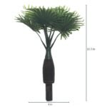 Green Fabric Artificial Bottle Fan Palm Plant without pot