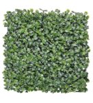 Green Fabric Artificial PVC Eucalyptus Boxwood Wall Mat