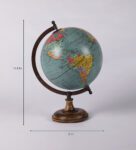 Green Plastic Ware Geographical Map Table Globe