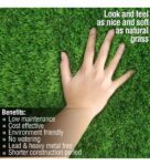 Green Polypropylene High Density 4 X 2 Feet Carpet (25 Mm) Artificial Grass