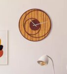 Hyde Handcrafted Brown Colour MDF Wall Clock