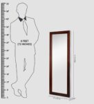 Brown Sheesham Wood Full Length Wall Mirror