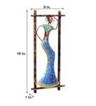 Iron Dancing Doll Wall Art In Blue