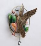 Iron Kite With Fish Metal Wall Art With Led