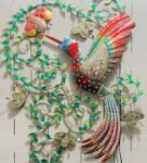 Iron Wing Bird Metal Wall Decor With Led