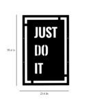 Just Do It Black Wooden Wall Art