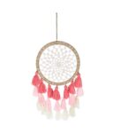 Jute Pink Ombre Tassels Dream Catcher