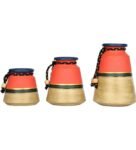 Knitted Madhubani (Set Of 3) Beige Terracotta Table Vase