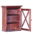 Sheesham Wood Wall Shelf In Brown Colour