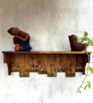 Mango Wood One Tiered Wall Shelf In Natural Finish