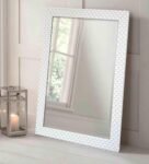 White MDF Difficult Wall Mirror