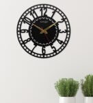 Black MDF Shine Modern Wall Clock