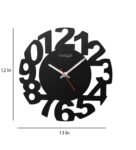 MDF Silent Numbers Designer Wall Clock