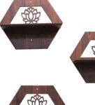 MDF Wood (Set of 4) Floating Wall Shelve