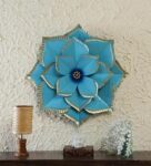 Creative Iron Decorative Flower Wall Art In Gold