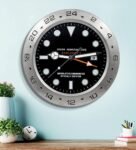 Silver Metal Decorative Modern Wall Clock