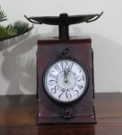 Metal Kettle In Copper Table Clock