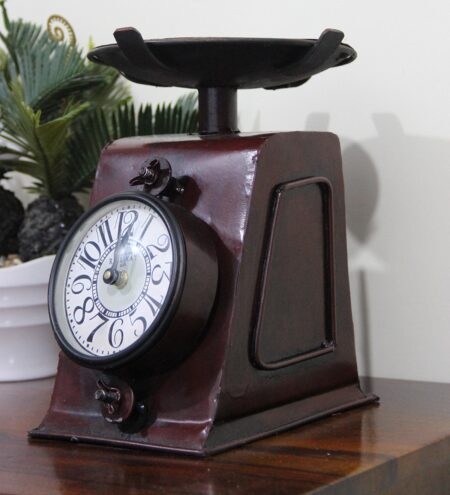 Metal Kettle In Copper Table Clock