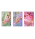The Islamic Item Multicolour Canvas Framed Abstract Art Print Set of 3