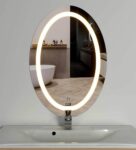 Modern Designed Led Oval Wall Mirror