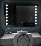 Moon Gleam Illuminated Dot Natural White Light LED Wall Mirror