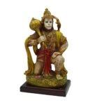 Multicolour Marble Handpainted Lord Hanuman Idol