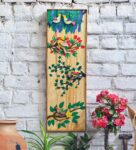 Multicolour Wooden Hand Painted 3D Wooden Wall Art