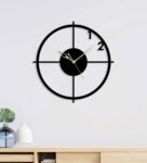 Multicolour Metal Numeric Number Modern Wall Clock
