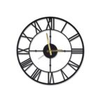 Black Metal Oxford Modern Wall Clock