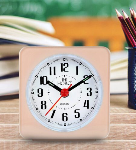 Pink Analog Alarm Clock