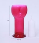 Pink Glass Table Candle Holder