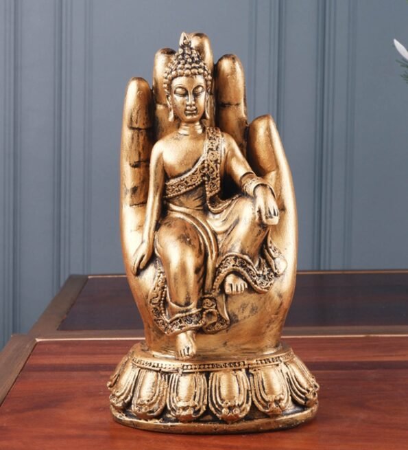 Polyresin Meditating Buddha Figurine