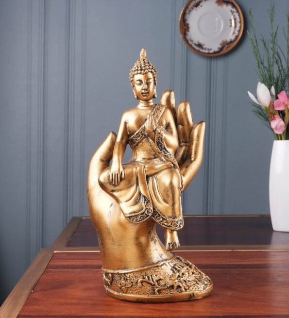 Polyresin Meditating Buddha Figurine