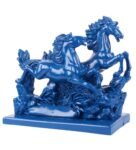 Polyresin Blue Premium Horse Figurine