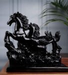 Polyresin Premium Black Horse Figurine