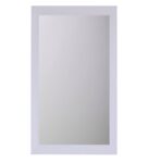 White Glass Art Full Length Mirror