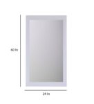 White Glass Roman Full Length Mirror