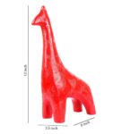 Red Polyresin Premium Ziraffe Figurine